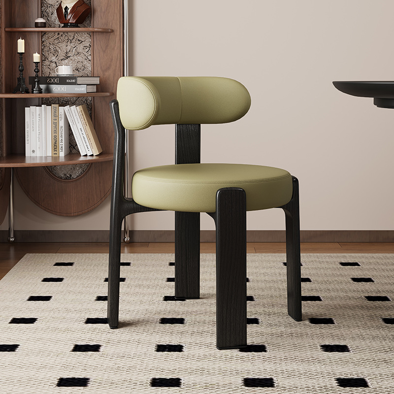 Sillas de comedor de madera sólida retrógrada francesa sillas de comedor de estilo medieval sillas de diseño de alta calidad sillas de respaldo nórdicas