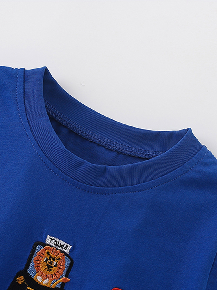 Malwee transfronterizo camiseta casual para niños verano nuevo estilo europeo y americano camiseta de cuello redondo universal ropa casual para niños