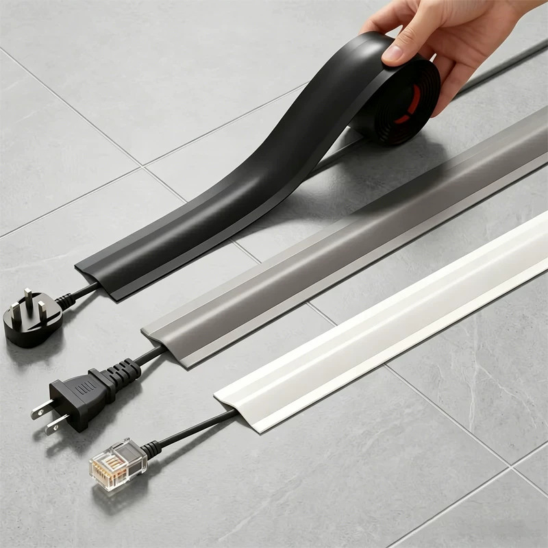 Cable Organizer, Wire Channel, Floor Cable Protector, Cable Management Channel, Decorative Cover, Desktop Invisible Cable Management Tool Cable Organizer, Wire Channel, Floor Cable Protector, Cable Management Channel, Decorative Cover, Desktop Invisible Cable Management Tool