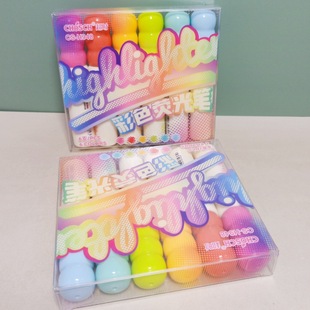 Foreign trade CS949 color highlighter match modeling 6 color graffiti pen marking hand book marker pen row