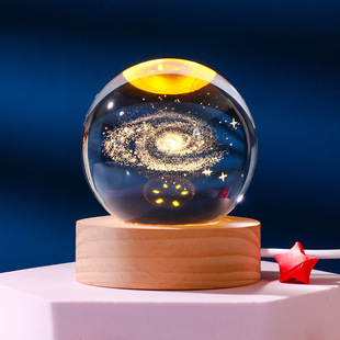 Xiangchun Creative Crystal Ball Desktop Ornament Starry Sky Night Light Graduation Season Birthday Gift for Girls to Give to Best Friends and Teachers