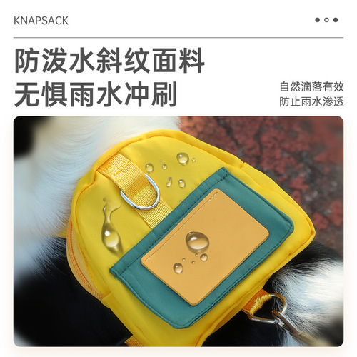 Wholesale New Pet Backpack Fashion Cartoon Colorful Outdoor Travel Cat and Dog Golden Retriever Portable High-Quality