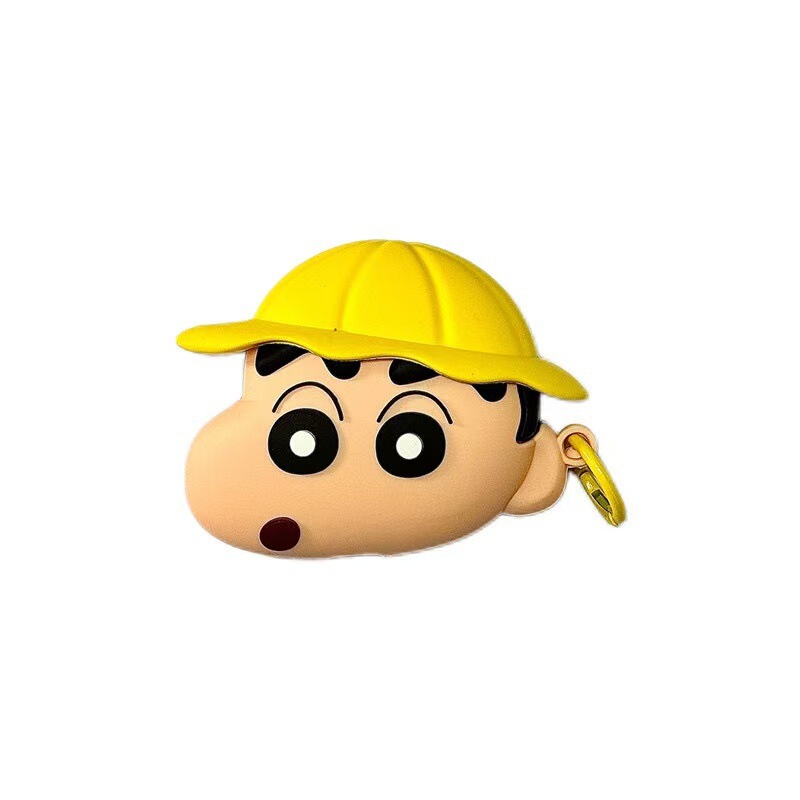 Cartoon Yellow Head Shin-Chan Protective Case for AirPods 4, AirPods Pro 3, Silicone for Apple 1/2/3 Generations Cartoon Yellow Head Shin-Chan Protective Case for AirPods 4, AirPods Pro 3, Silicone for Apple 1/2/3 Generations