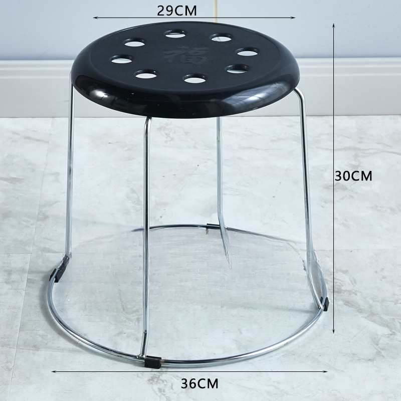 4개 팩 [높이 30cm ] 일반 검정색 8개 구멍