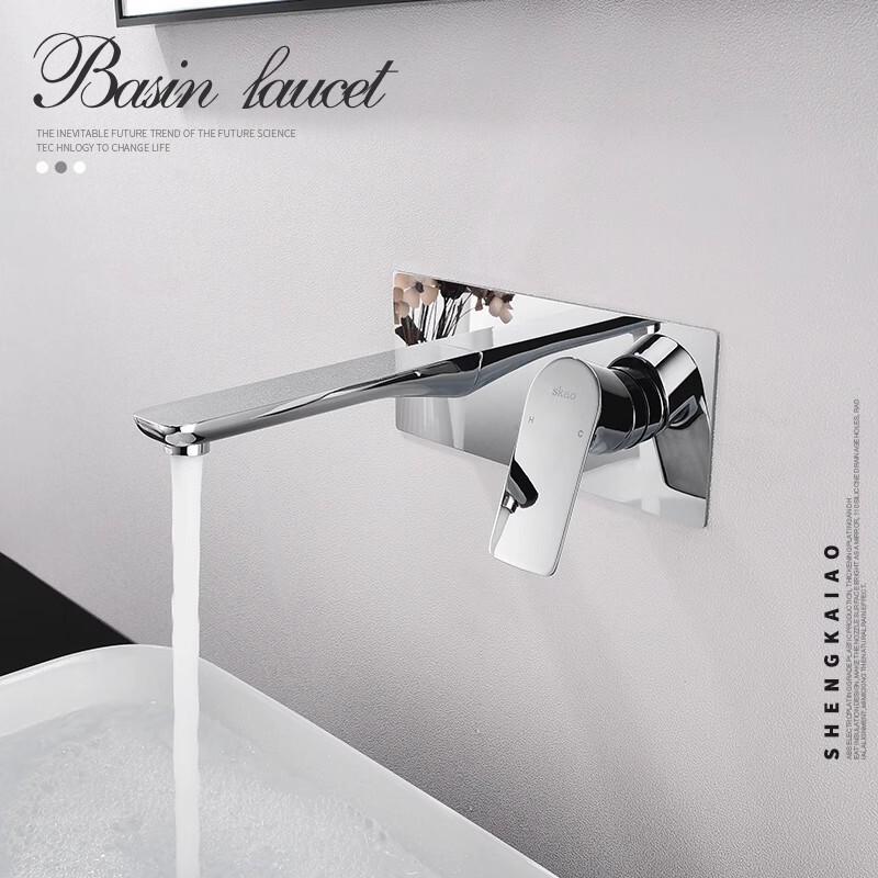 Gun gray bathroom sink counter basin concealed faucet bathroom washbasin hot and cold hotel cross-border wholesale