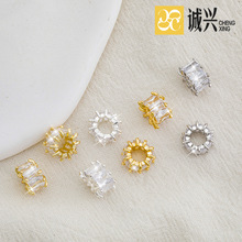 ��ɫ14K����΢��ʯͰ��··ͨ�����ֹ�diy����i����������