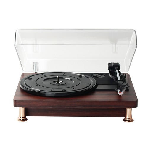 Vinyl record player retro red wood grain gramophone Bluetooth gift decorative shelf antique speaker foreign trade supply