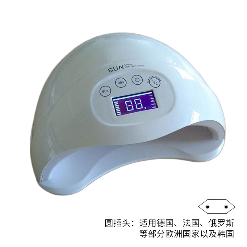 Luz de uñas transfronteriza 48W lámpara de manicura con pantalla táctil sun5plus máquina de manicura con sensor inteligente lámpara de fototerapia de manicura led