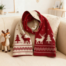 秋冬季韩版新款加厚双面千鸟格百搭保暖围巾氛围学生日韩系简约格