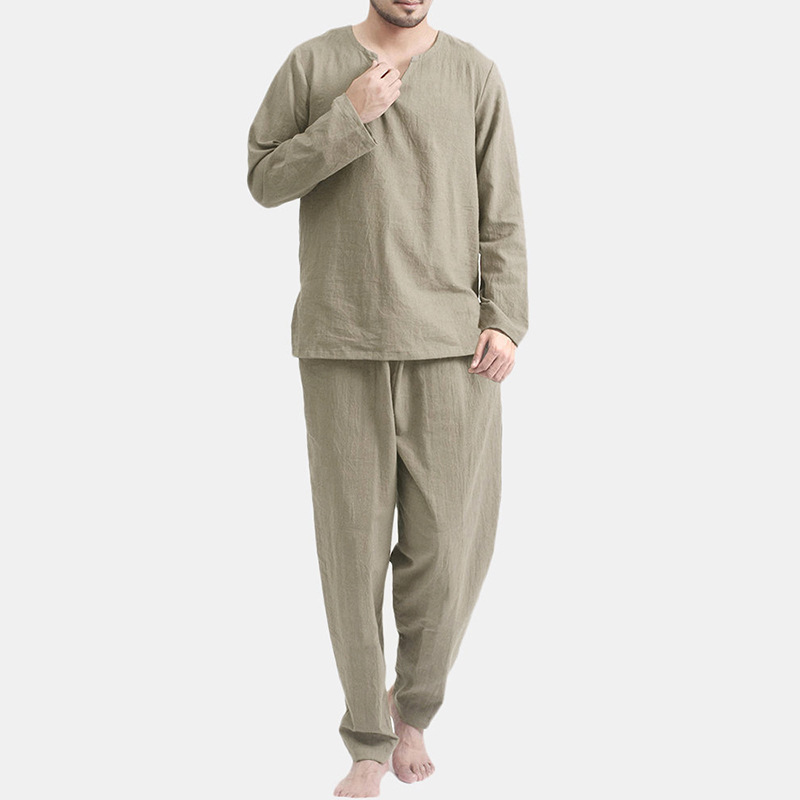 Men's Solid Color Pants Sets Men's Clothing display picture 7