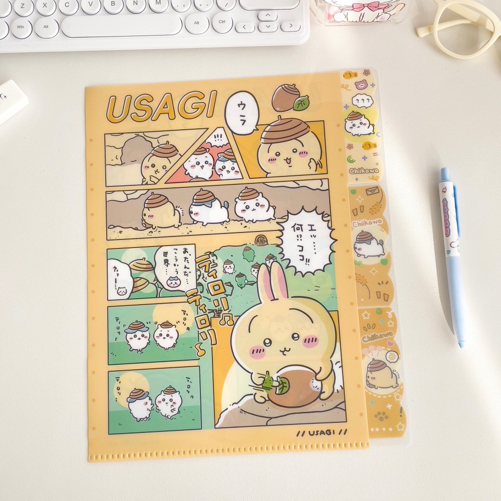 学生の中学生専用の答案用紙の収納袋の多層のファイルの答案用紙の整理の告知の回条の改ページの収納帳