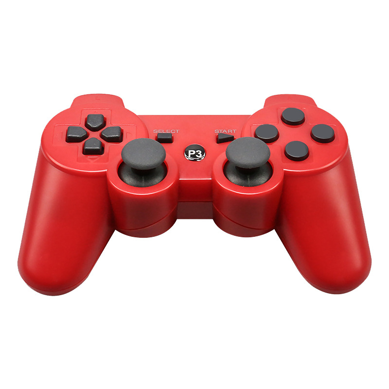 Mando de juego PS3 multicolor con botón universal de copo de nieve de doble vibración Bluetooth inalámbrico con mango P3 transfronterizo de fábrica