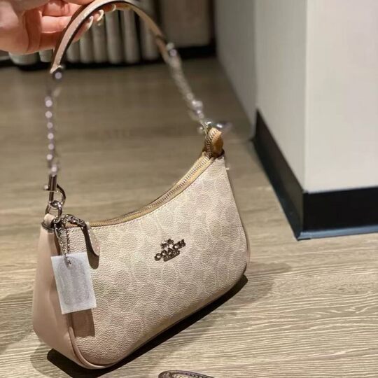 2025 Kou's New Teri Crescent Underarm Bag European and American Retro Printed Chain Mahjong Bag Zipper Shoulder Bag