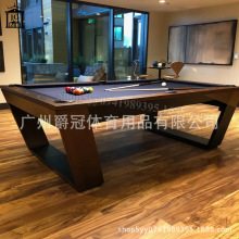 厂家直销台球运动室内现代拼接色实木桌球台高密度青石板台球桌