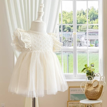 女童连衣裙夏装新款超仙新生儿礼服裙子洋气女宝周岁网纱公主裙子