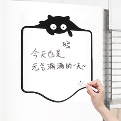 Erasable Writing Refrigerator Magnet Message Board Blackboard Sticker Magnetic Writing Board Refrigerator Stickers Decorative Personalized Creative Memo Stickers