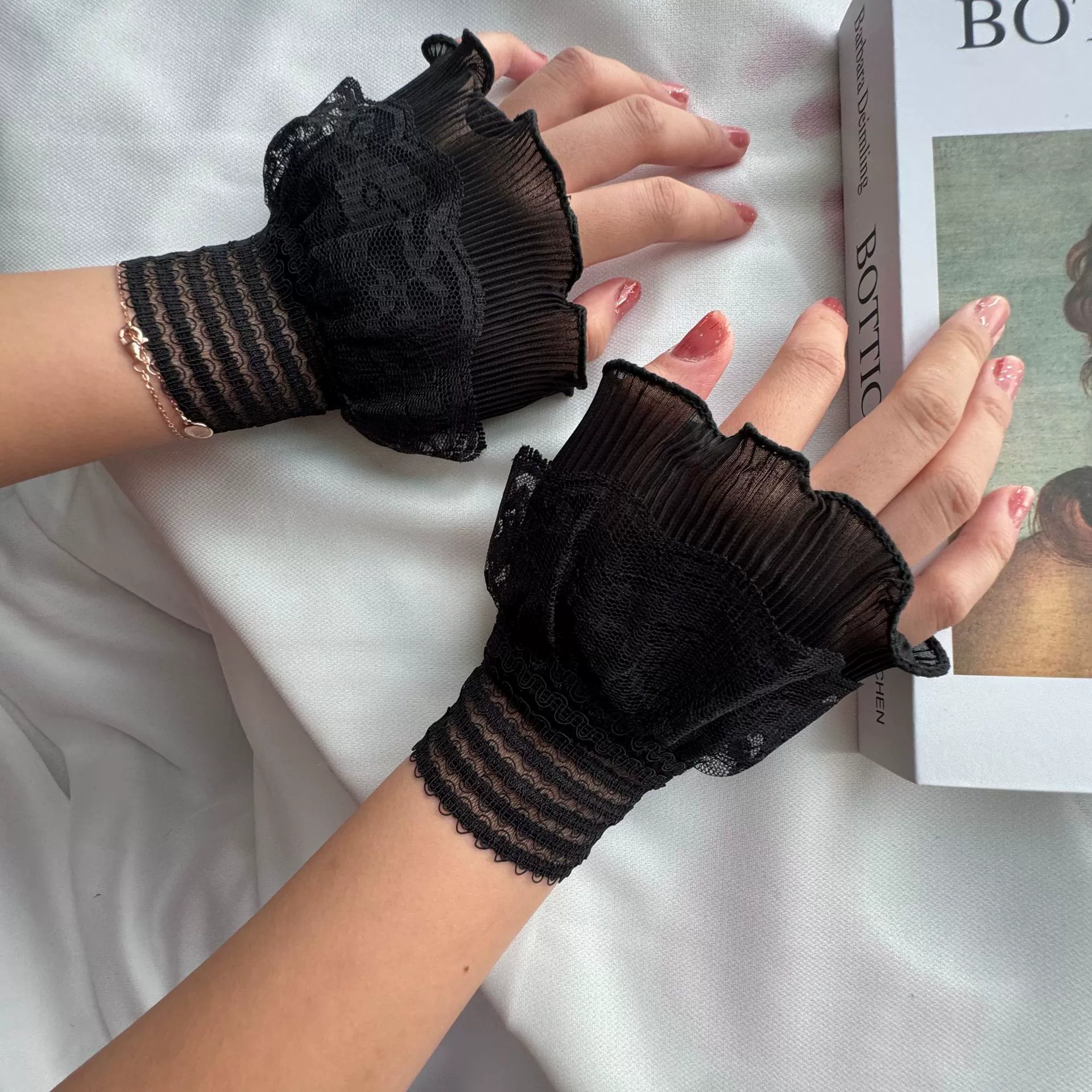 Высокое качество кружева поддельные рукава женская весна и осень тонкий свитер манжеты удлиненные аксессуары наручные браслеты поддельные манжеты