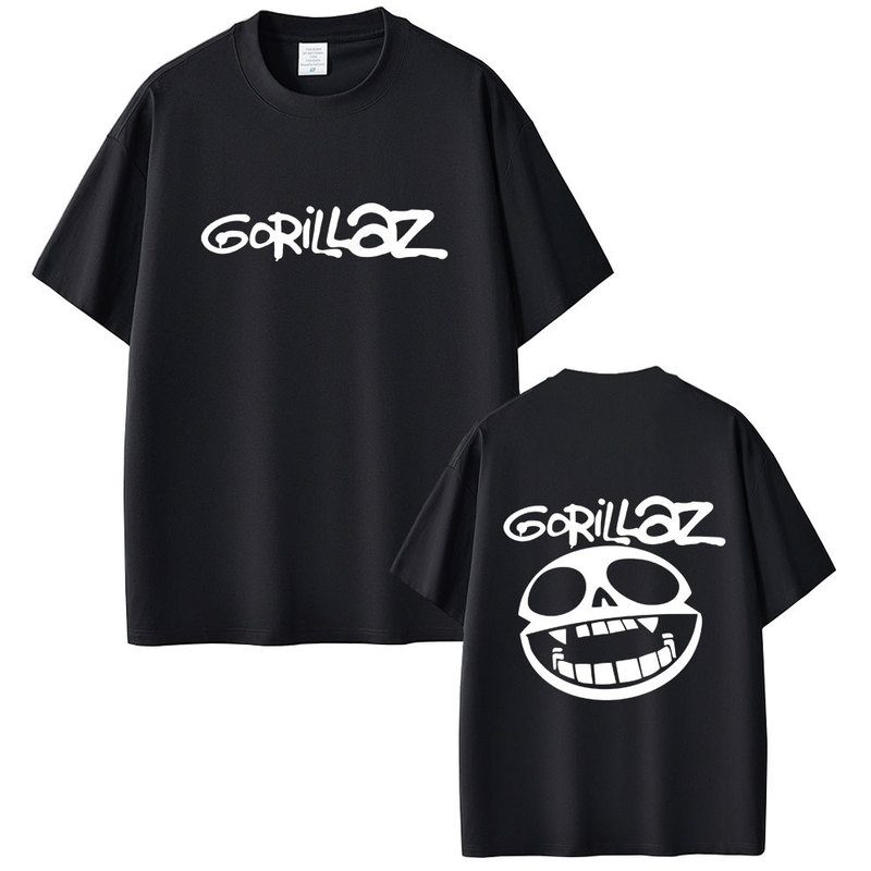 Best Famous Rock Band Gorillaz Graphic T-Shirt Unisex Vintage Casual T-Shirt Men's Hip-Hop Clothing Best Famous Rock Band Gorillaz Graphic T-Shirt Unisex Vintage Casual T-Shirt Men's Hip-Hop Clothing