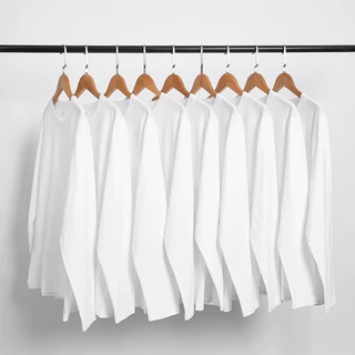 找工厂定制班服团体服广告衫纯棉长袖T恤印图锈花现货加工定制