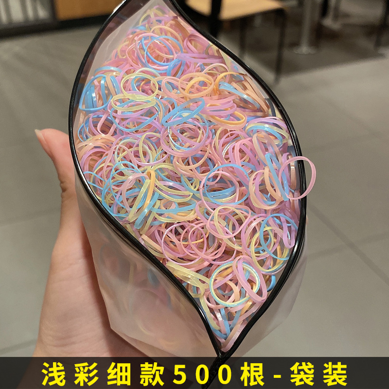 Banda de goma para niños banda de pelo femenino lazo de pelo alto elástico grueso desechable durable cuerda de pelo grueso los niños femeninos no lastiman el cabello