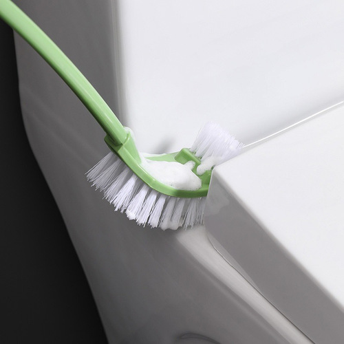 Toilet brush long handle double-sided cleaning brush bathroom cleaning brush no dead ends Japanese style toilet brush set with base