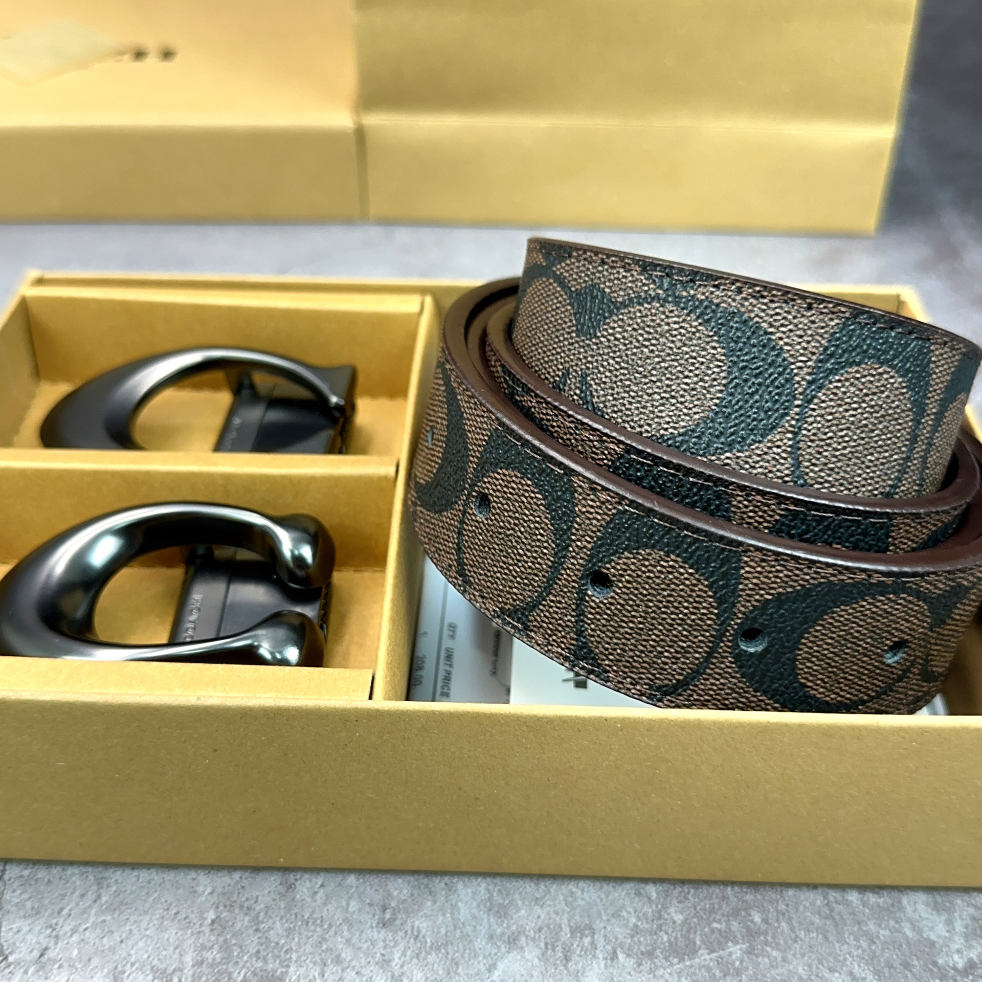 brown C buckle large C