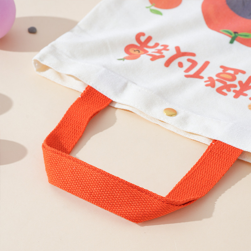 手提帆布袋定制卡通帆布包定做LOGO图案托特包空白棉布袋现货批发|undefined