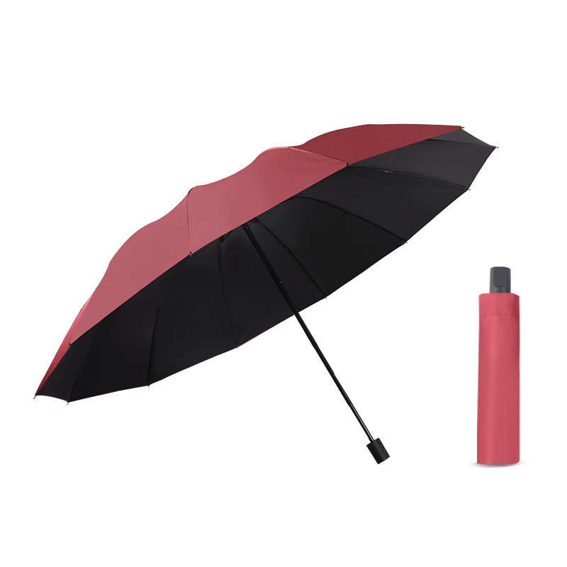 雨伞超大3-5人加大加厚加固抗风暴雨折叠手动双人超大号晴雨伞|undefined