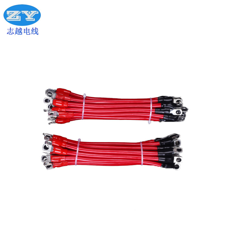 特软硅胶6号16平方耐温200℃电瓶连接线铜鼻子线电池引线