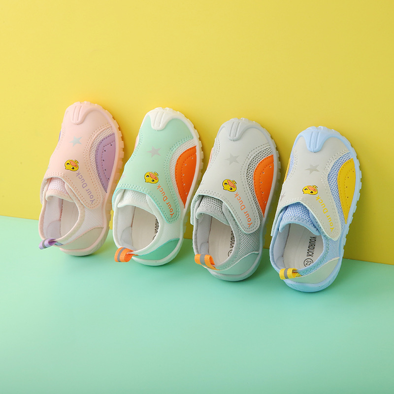 Spring and Autumn Children's Casual Sports Shoes, Boys' Non-Slip Wear-Resistant Fly-Knit Shoes, Girls' Soft-Soled Breathable Slip-On Baby Shoes