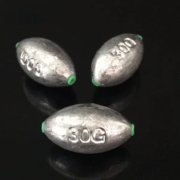 Egg-shaped plastic heart lead pendant plastic heart olive lead plastic heart pendant sea Rod raft fishing lead pendant fishing gear lead pendant