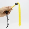Yellow two beads plus plastic tube short rubber whip 38cm