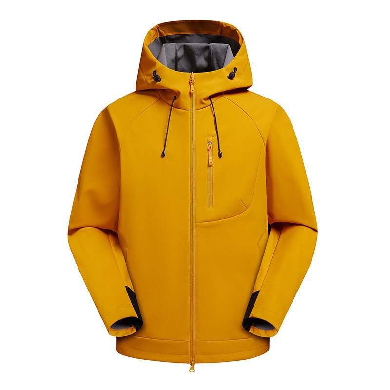 Niaojia Same Style Soft Shell Jacket Couple Outdoor Spring & Fall Hooded Jacket Women's Windproof and Waterproof Mountaineering Jacket Work Clothes