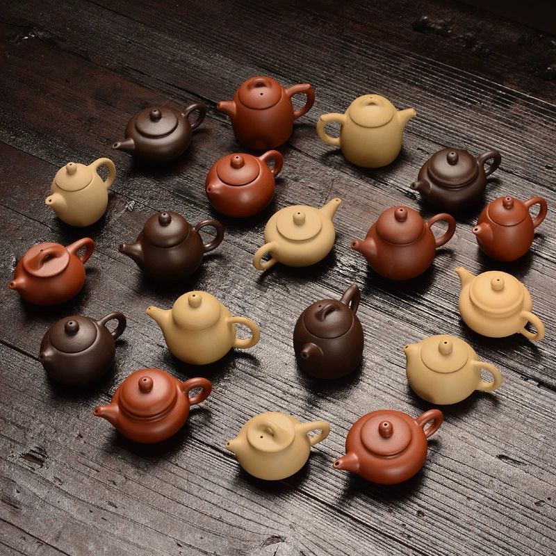 Mini Purple Sand Pot Creative small size Pocket Fingertip Pot small size Tea Play Tea Pet Ornaments Kung Fu Tea Set Refinable Mini Purple Sand Pot Creative small size Pocket Fingertip Pot small size Tea Play Tea Pet Ornaments Kung Fu Tea Set Refinable