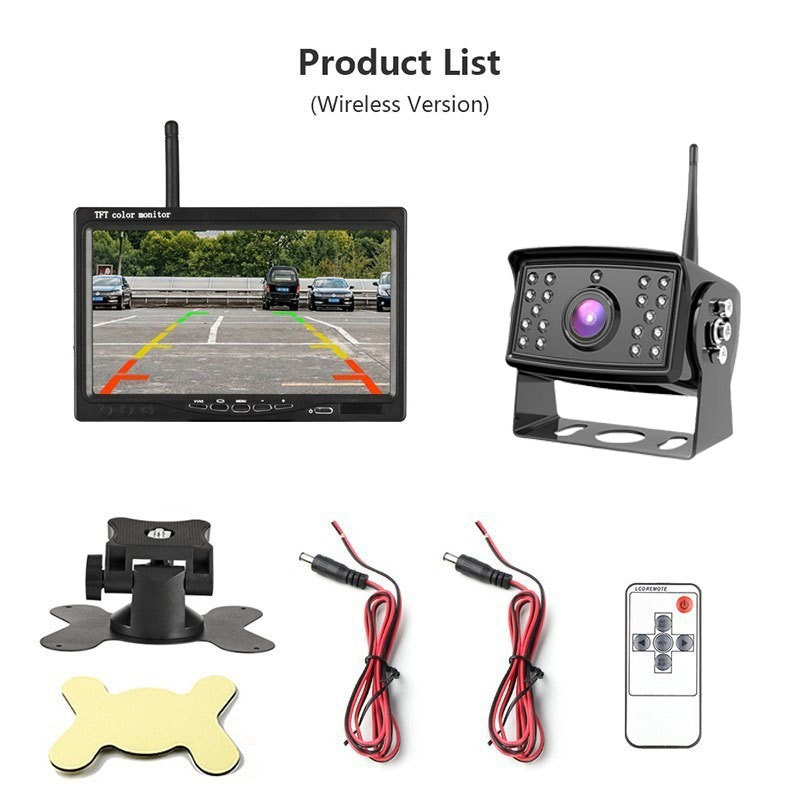 Wifi Car Display Screen Camera Rv/Truck Car Night Vision Reversing Display Camera Set