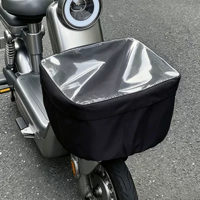 Electric vehicle basket rain cover, electric bike front basket dust cover, bicycle basket waterproof cover, universal