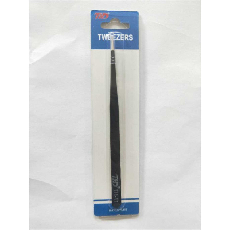 不锈钢镊子密镊子镊子 尖头 镊子ST-11黑色电子