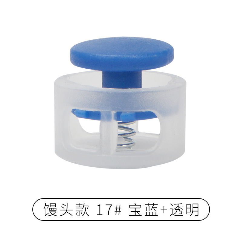 Rebecca primavera hebilla de plástico solo agujero ajuste botón campana tapa doble agujero hebilla de cuerda redonda negro cerdo hebilla de la nariz