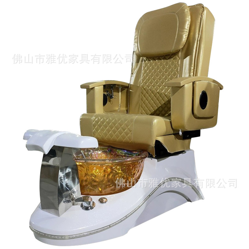 外贸款电动沐足洗脚沙发椅可躺足浴美脚沙发美甲美睫店修甲按摩椅