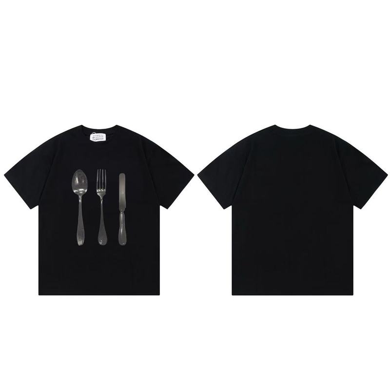 国境を越えたファッションのメイソンmargieraマギラプリントMM6純綿男女同一タイプtシャツの代理|undefined