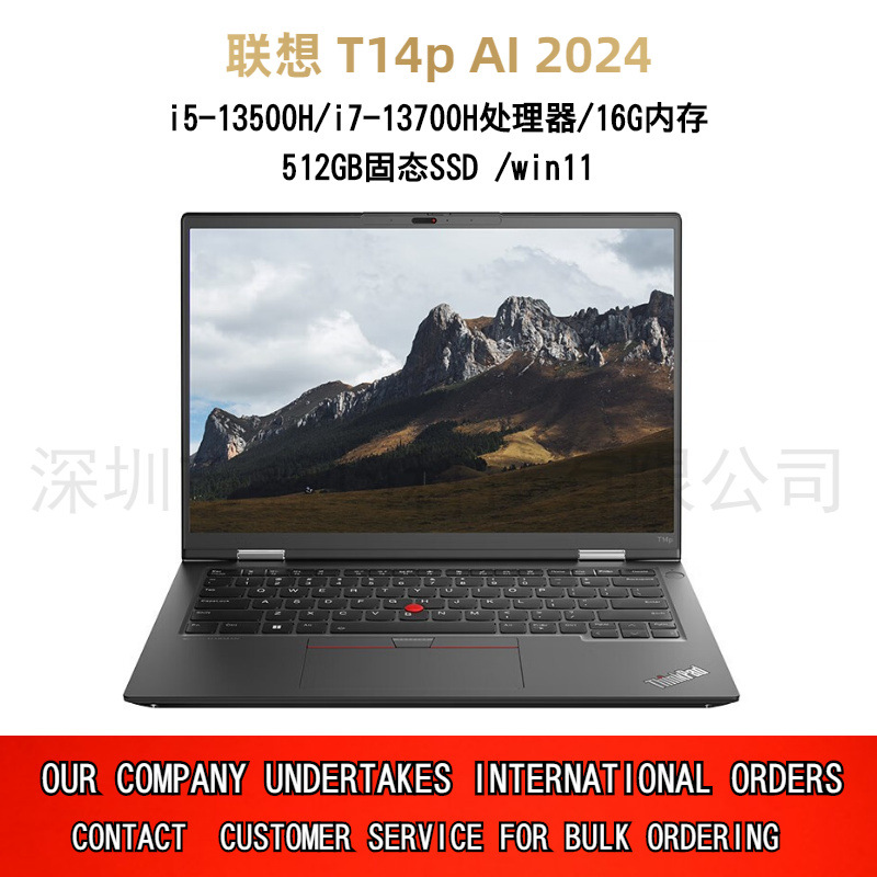 联想ThinkPa/d  T14p  13代 14英寸2.2K便携商务办公笔记本电脑