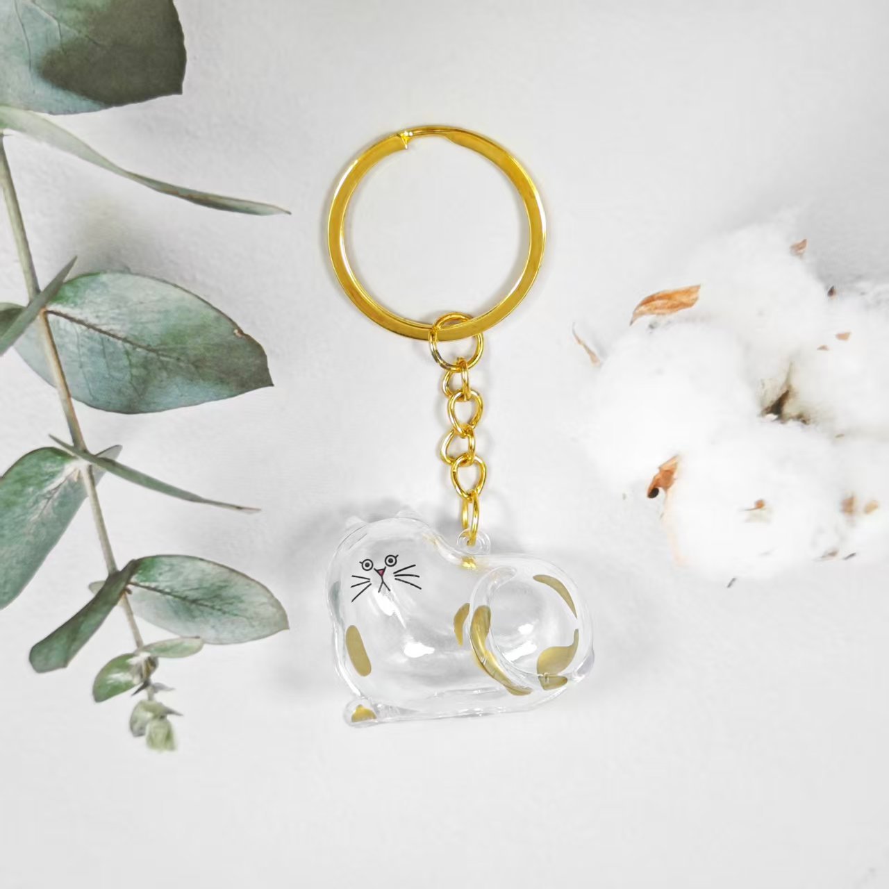 Caja de Almacenamiento Transparente para Pelo de Gato, Popular Transfronterizo, Cápsula para Guardar Pelo de Gato, Bolsa Conmemorativa, Llavero, Colgante para el Cuidado del Gato