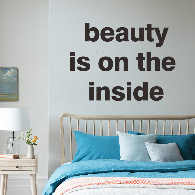 Simple English Slogan Bedroom Porch Wall Stickers display picture 4