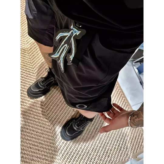 Vintage O Letter Large Pocket Functional Shorts 2024 American Paratrooper Waste Soil vibe Style Tooling Pants