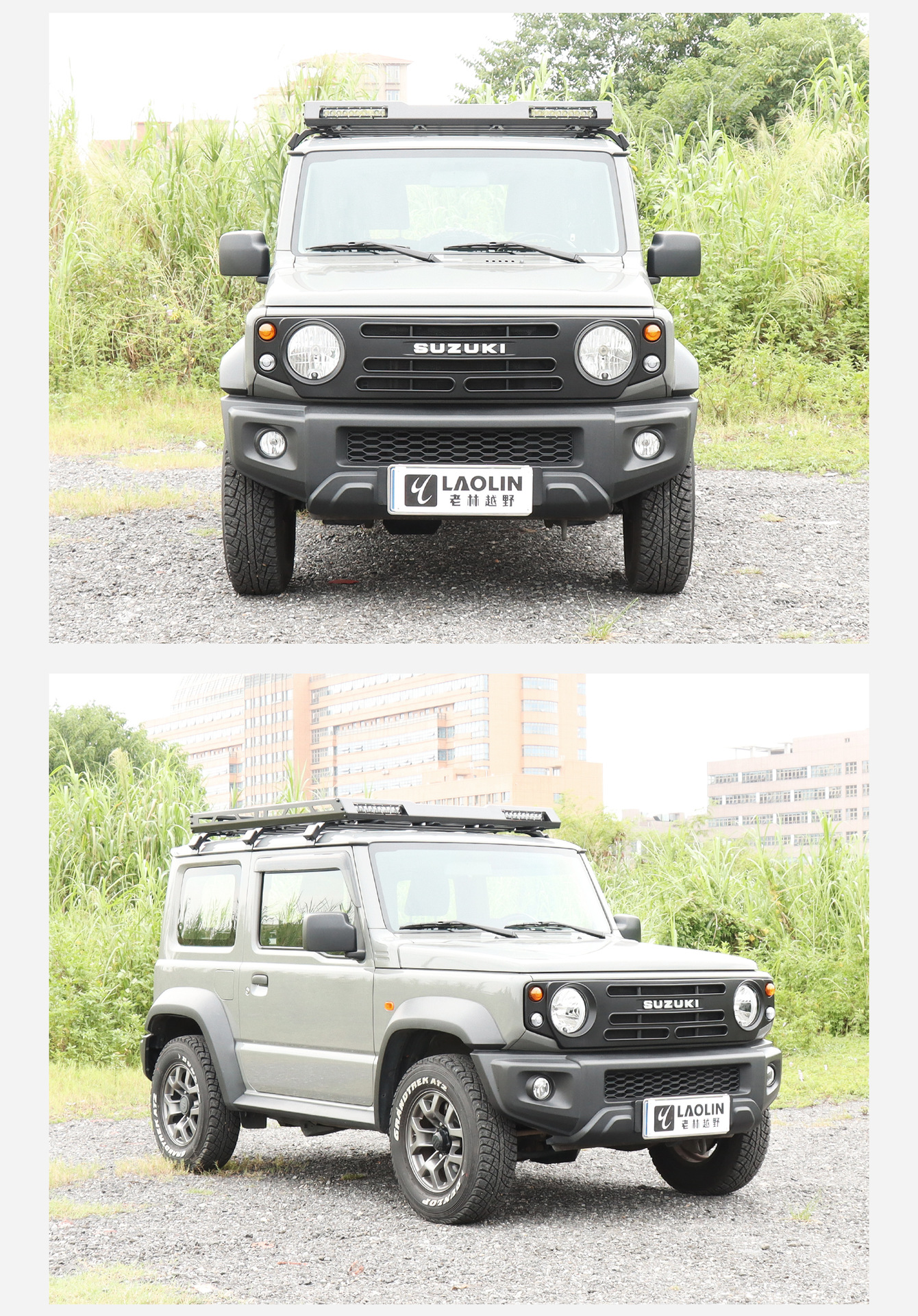 23-26 New Jimny Five-Door Version Modified Accessories Ghost Face Air Intake Grille Defender Style Front Grille