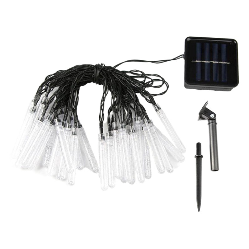 LED de luz de color burbuja palo colgante luz solar de color Cadena de luz al aire libre impermeable jardín patio balcón luz decorativa