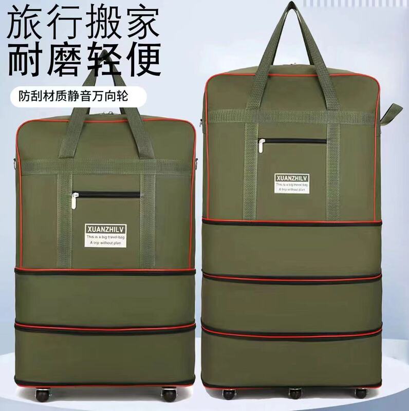 Folding Travel Bag Luggage Case Universal Wheel Storage Box Large Capacity Telescopic Luggage Bag for Overseas 158 Air Shipping
