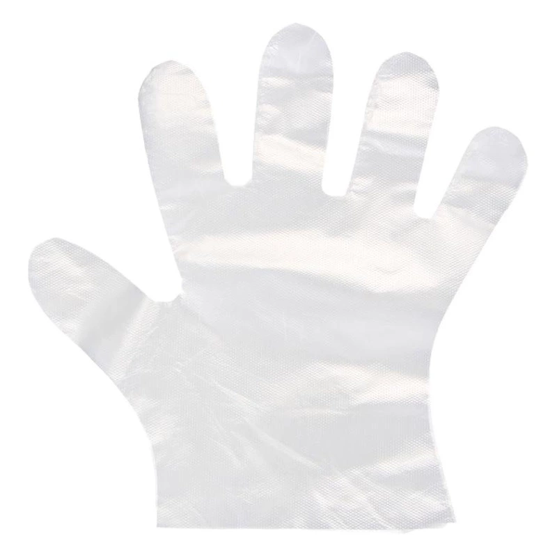 Одноразовые перчатки для еды, 100 шт., пленочные перчатки для общественного питания, коммерческие одноразовые пластиковые перчатки оптом
