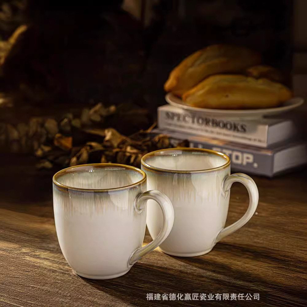 Transfronterizo LZ LICANG graduado taza de marca de taza de agua de mujer taza de cerámica de diseño casero taza de desayuno taza de café