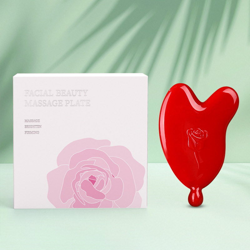 Rosa de masaje tablero de cuidado de la piel aceite esencial de elevación y estiramiento tablero de belleza estiramiento de la cara tendones de la cara no herramienta especial para la cara